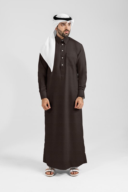 Alternative view of Aura Chestnut Qatari Kandoora