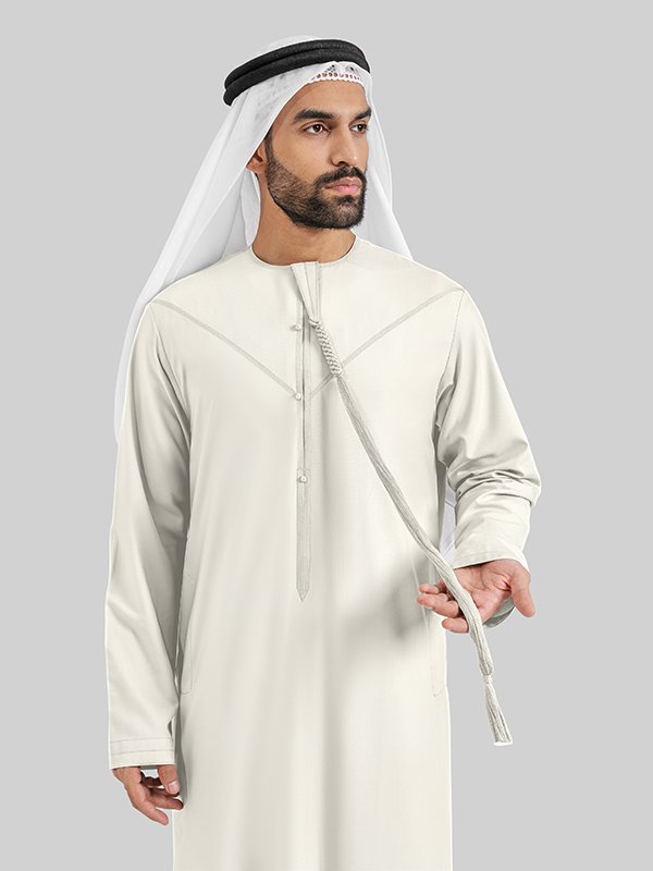 Alternative view of Cashmere Ivory Emerati Kandoora