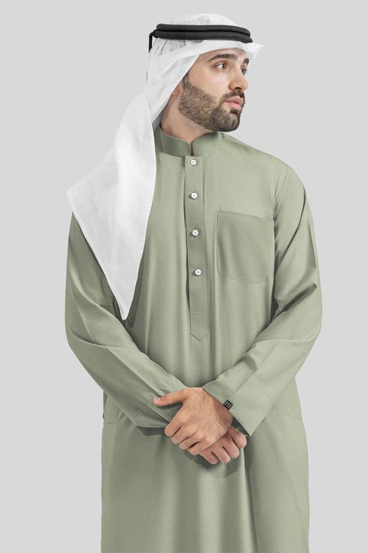 Alternative view of Lustre Sage Kuwaiti Kandoora