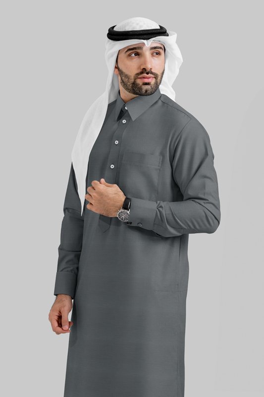 Alternative view of Lustre Cadet Qatari Kandoora